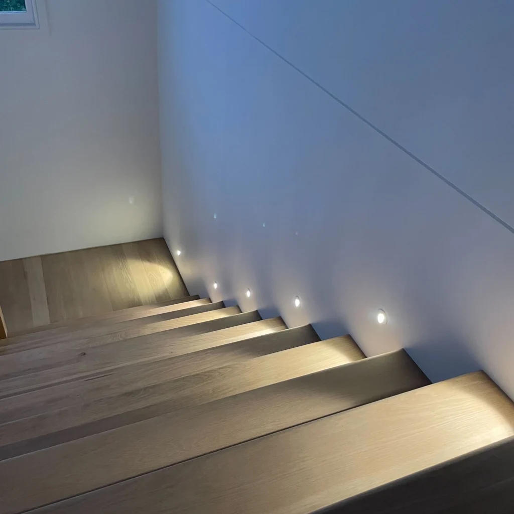 Minimalist Staircase Step Lights