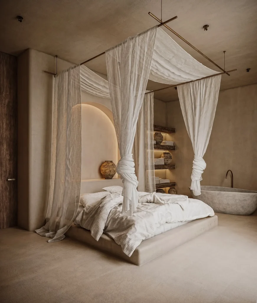 Four-Poster Bed for a Luxurious Look