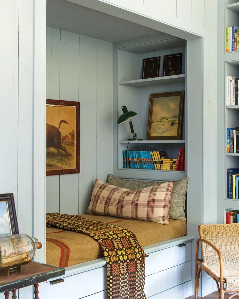 Cozy Bed in a Recessed Nook