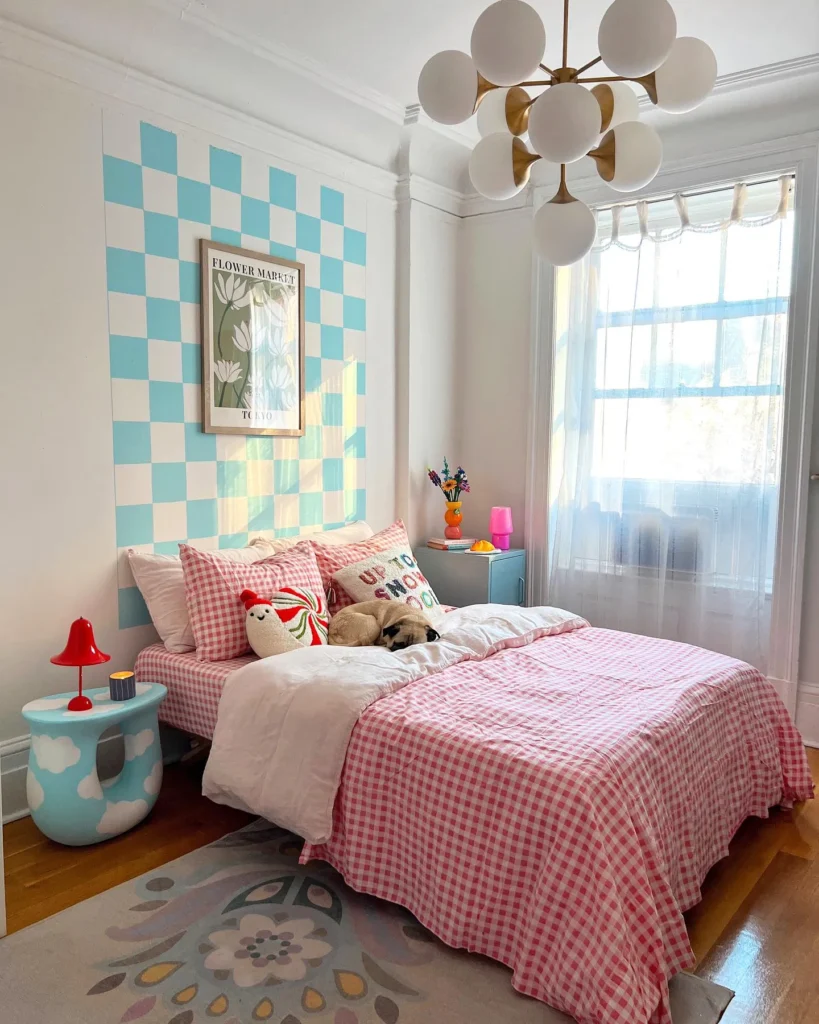 Checkerboard Pattern for a Playful Vibe