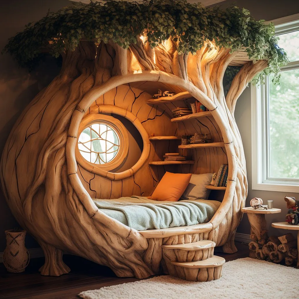 Enchanted Tree Bed for Whimsical Romance