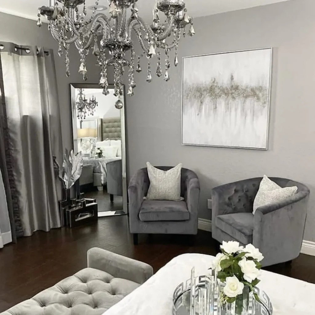 Gray and Metallic Modern Glam