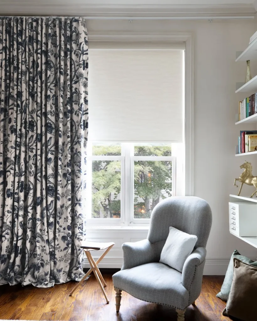 Layered Gray Curtains