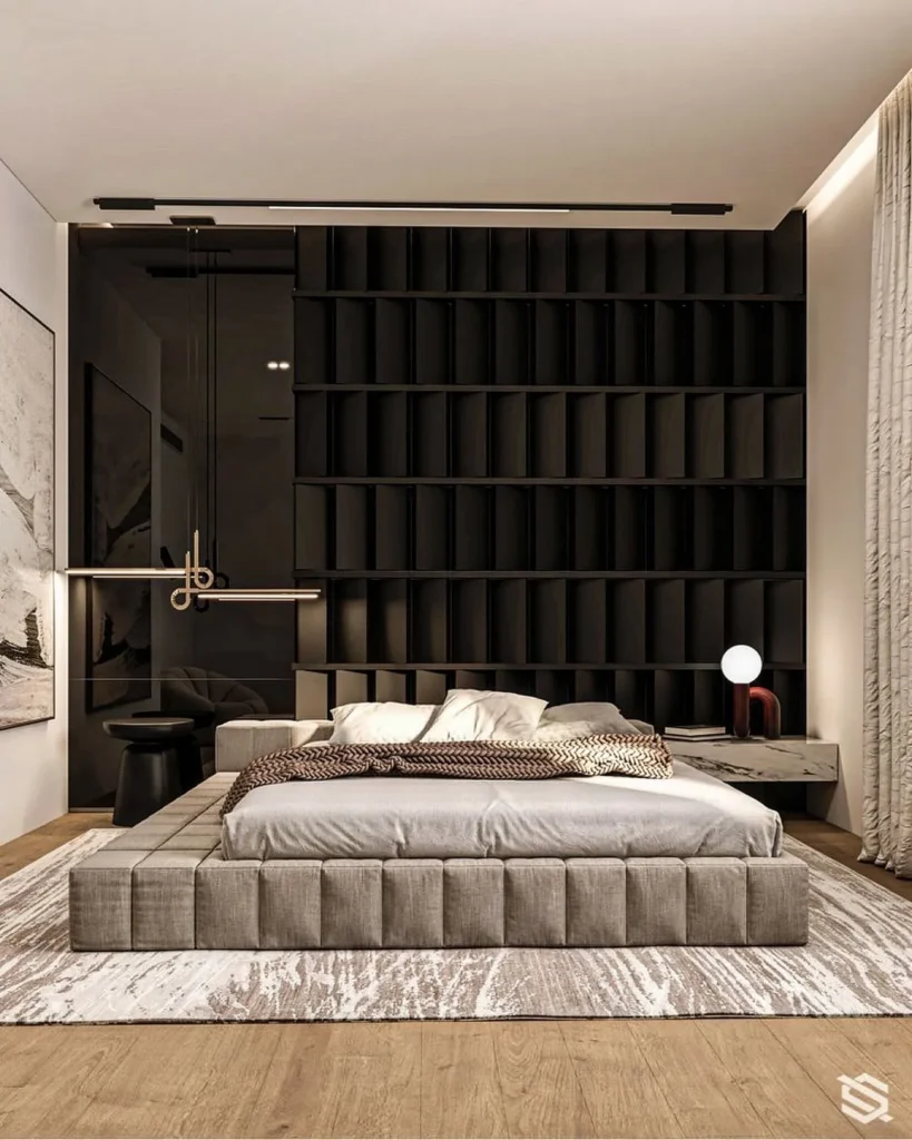 Floating Bed with Minimalist Decor