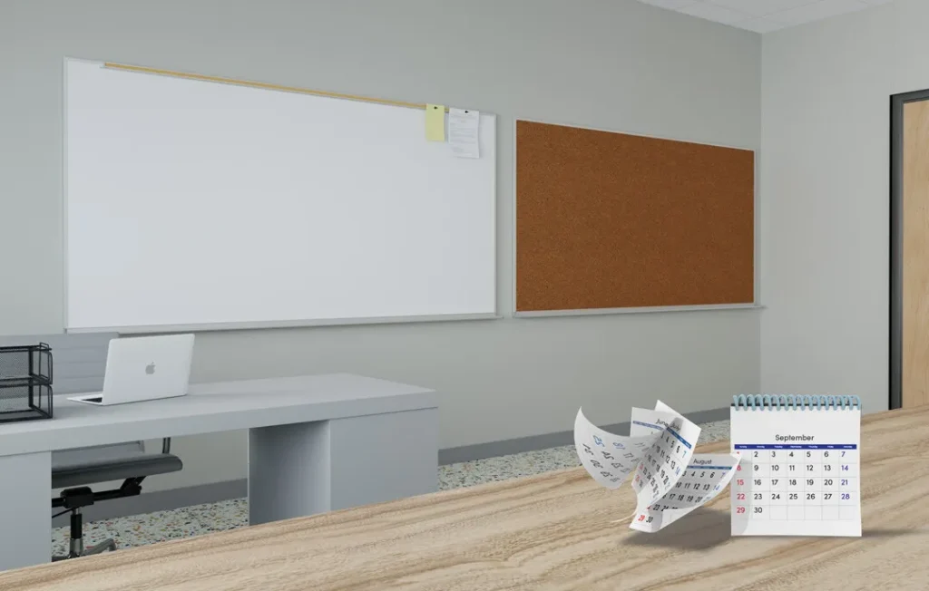 Wall-Mounted Whiteboard for Efficient Planning