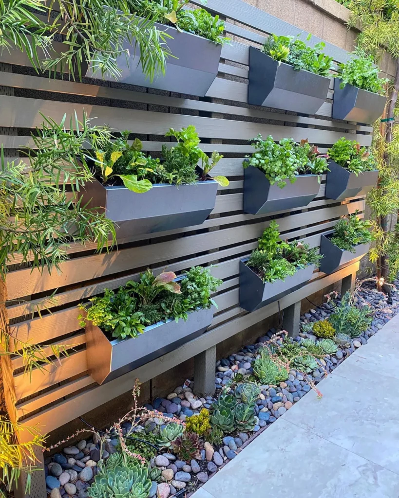 Modern Vertical Succulent Planters
