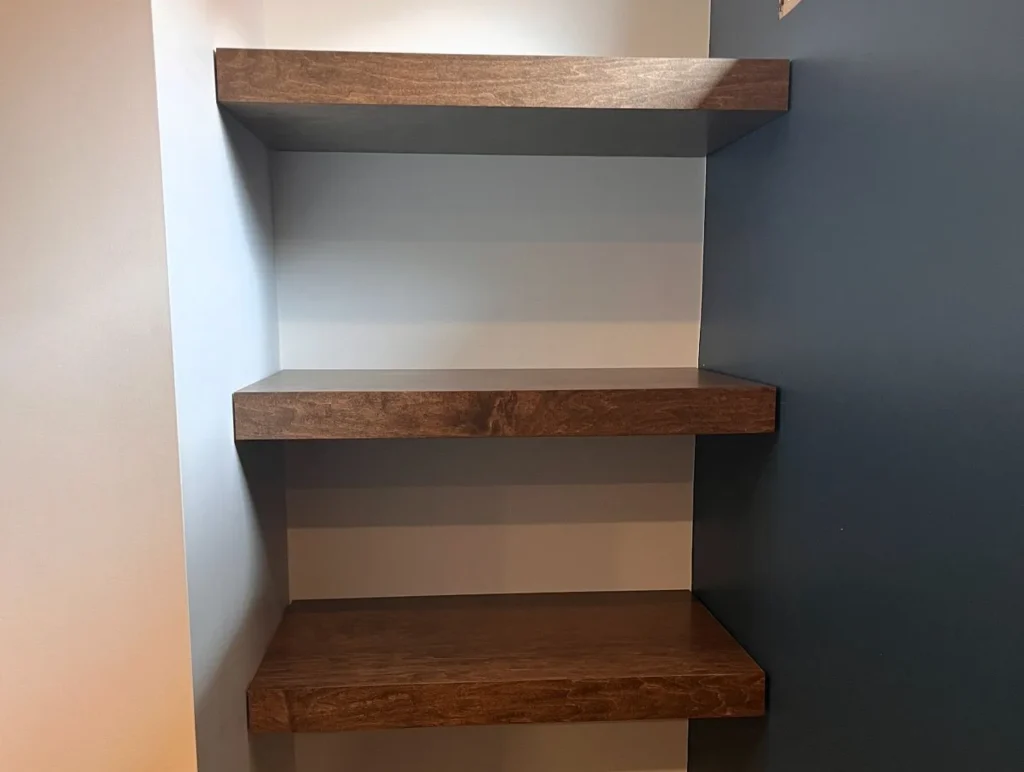 Reclaimed Wood Shelves for Farmhouse Charm