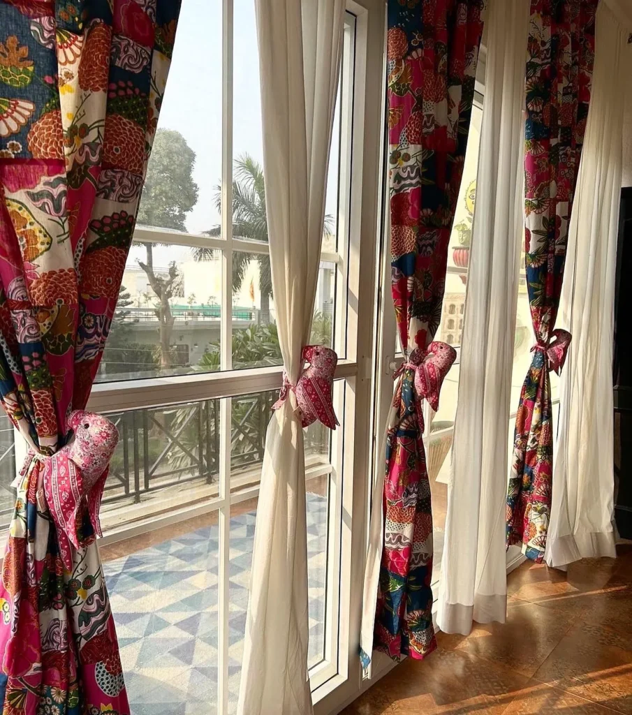 Floral Print Drapes