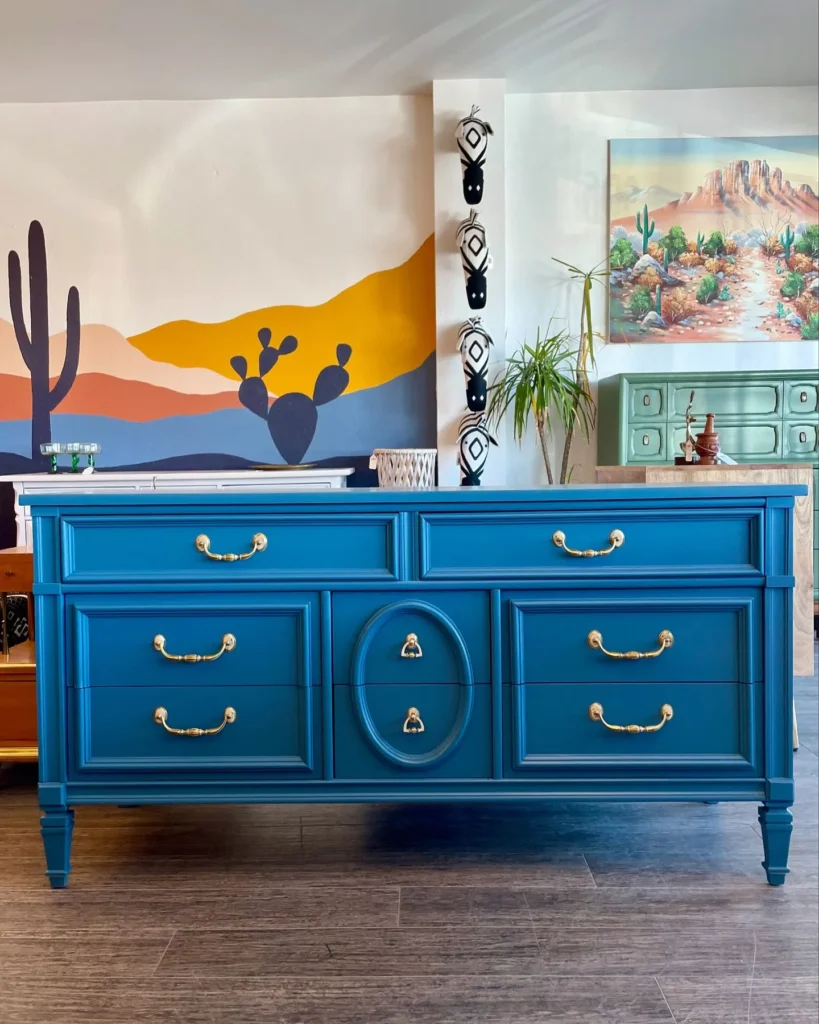 Powder Blue Dresser