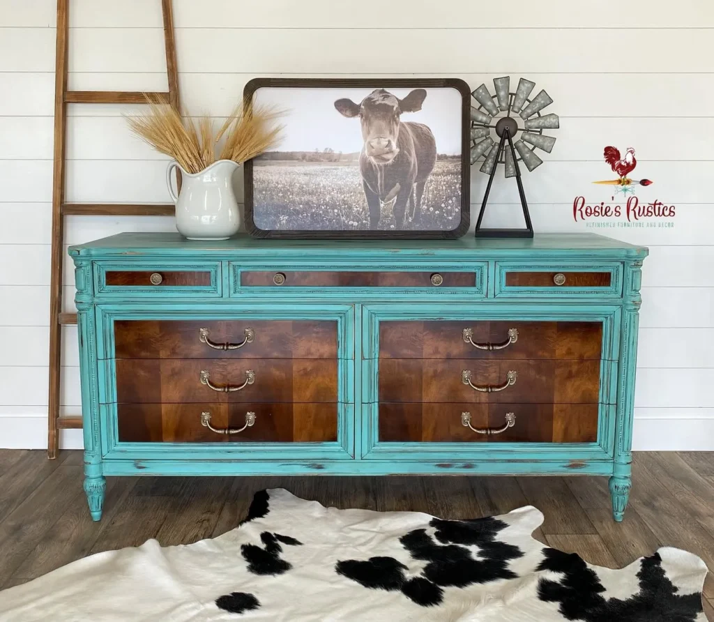 Distressed Wood Dresser