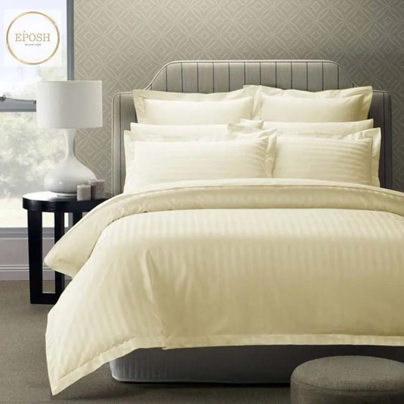 Light Striped Duvet Cover for an Airy Coastal Feel