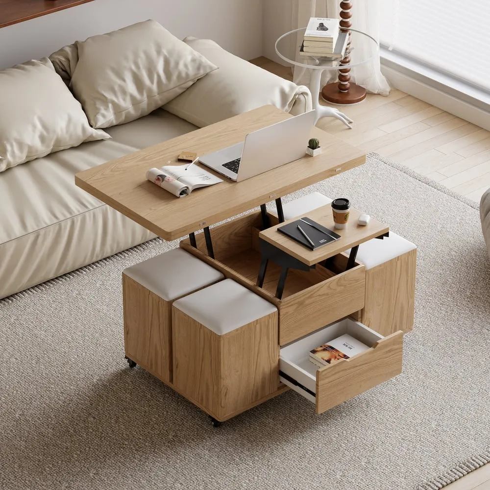 Space-Saving Lift-Top Coffee Table