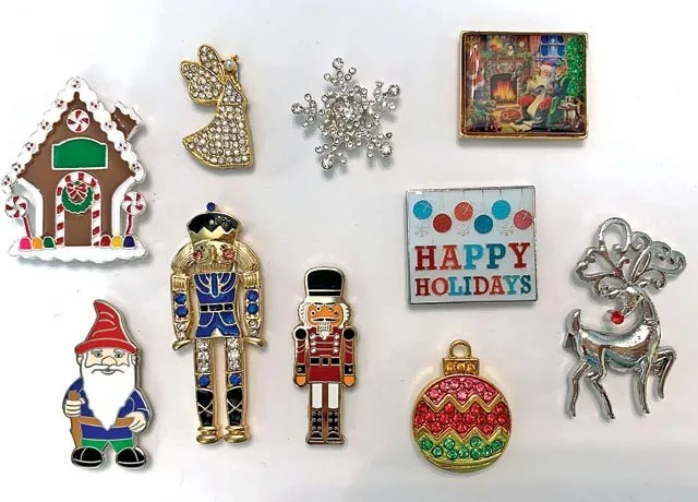 Holiday-Themed Magnets for Festive Fridge Decor

