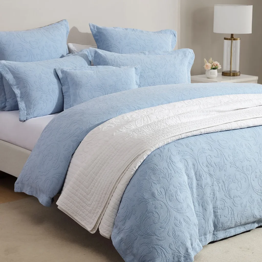 Light Blue Bedspread