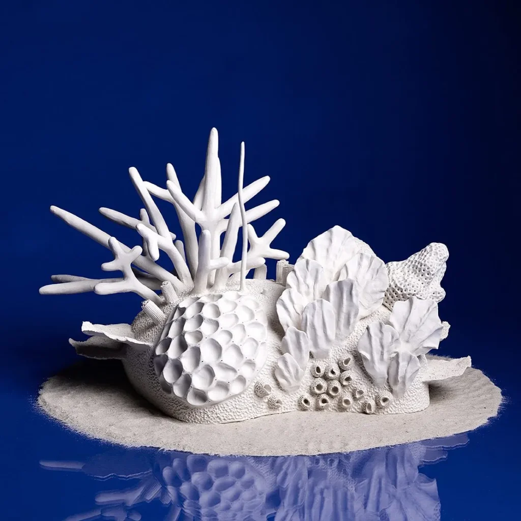 Elegant Coral Sculpture for a Coastal Touch