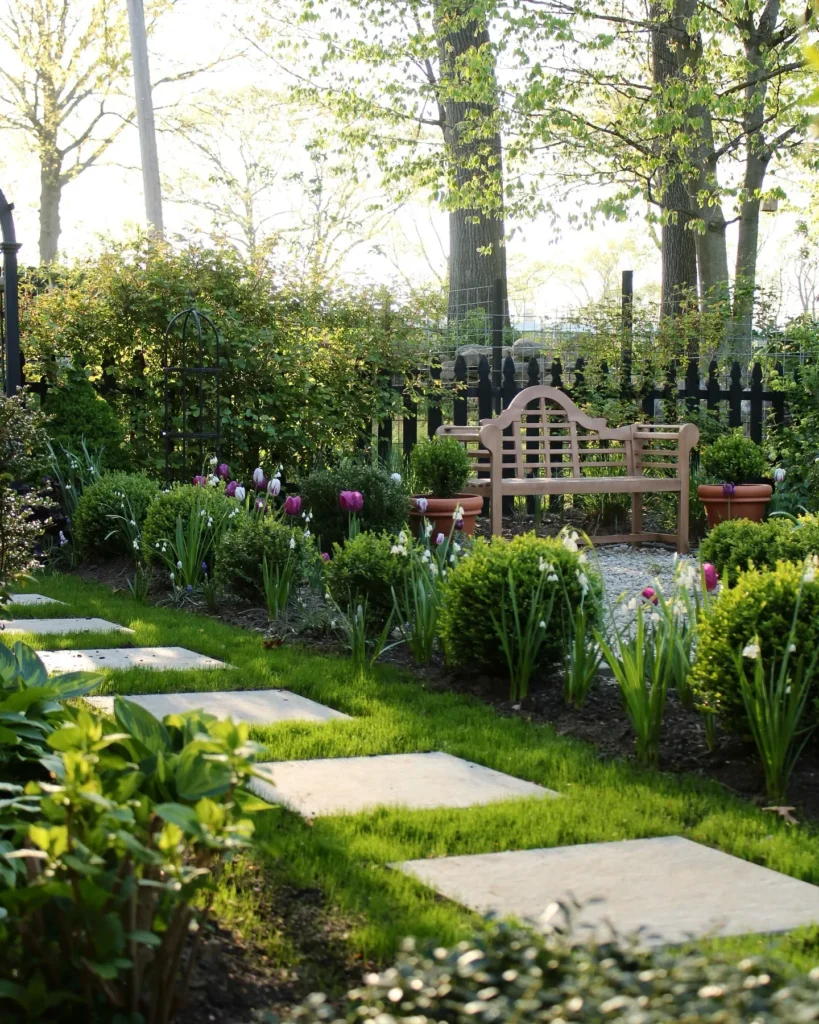 Serene English Country Garden Path