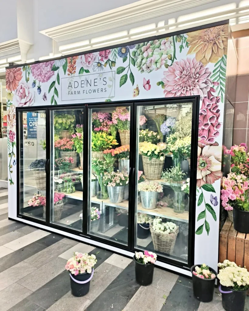 Floral Fridge Wrap for a Fresh, Artistic Look