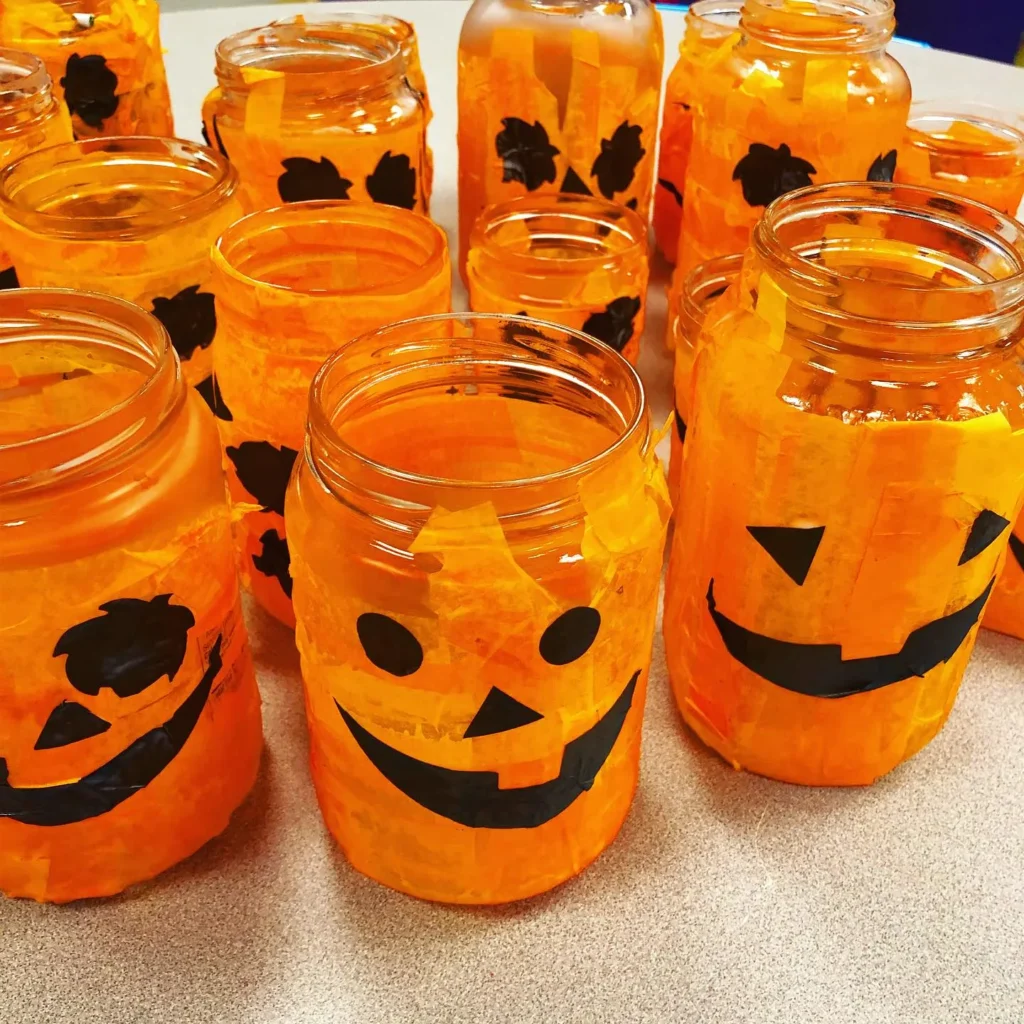 Pumpkin Mason Jars

