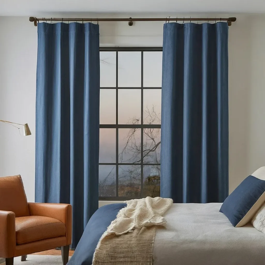 Navy Blue Curtains