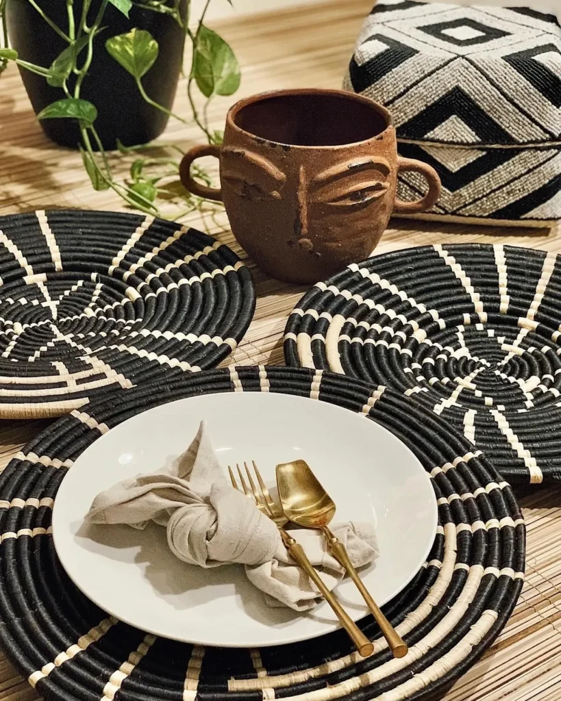 Handwoven Placemats with Earthy Farmhouse Vibes