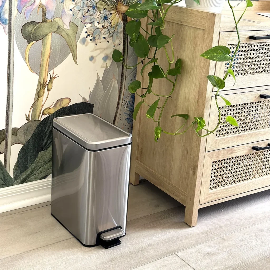 Sleek and Functional: The Slim Trash Can