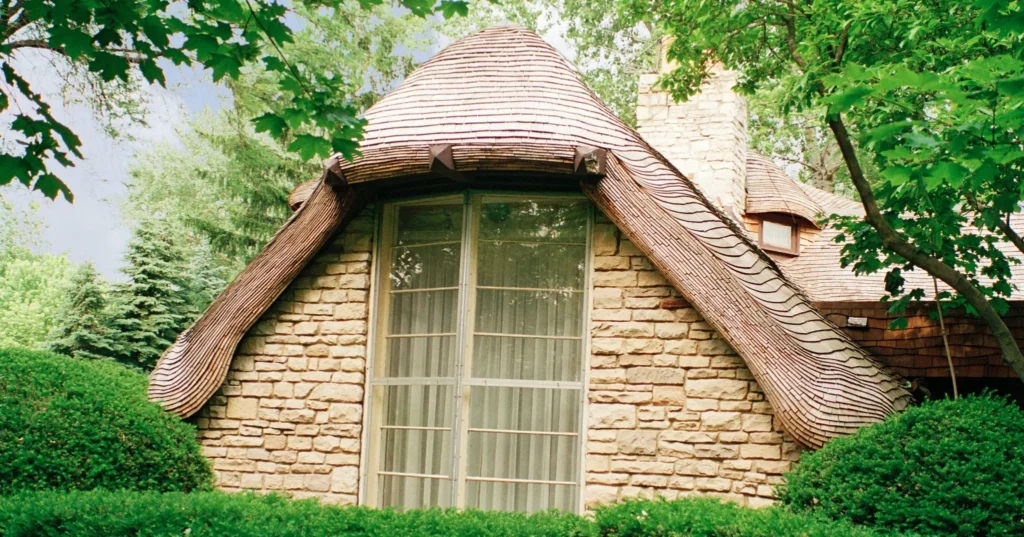 Cottage with a False-Thatched Roof