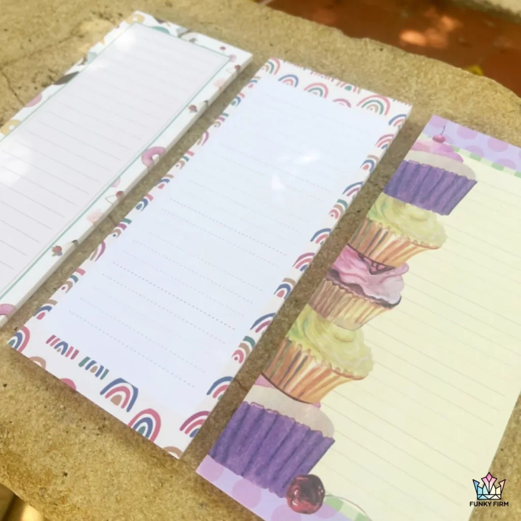 Colorful Magnetic Notepads for a Fun and Organized Kitchen