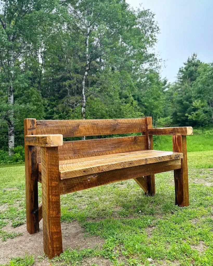 Rustic Wooden Benches