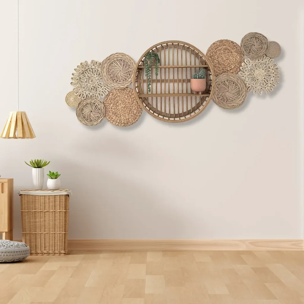 Wicker Wall Baskets for Organic Farmhouse Vibes