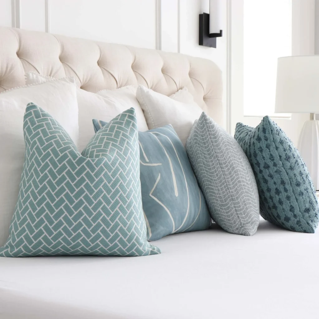 Sky Blue Throw Pillows