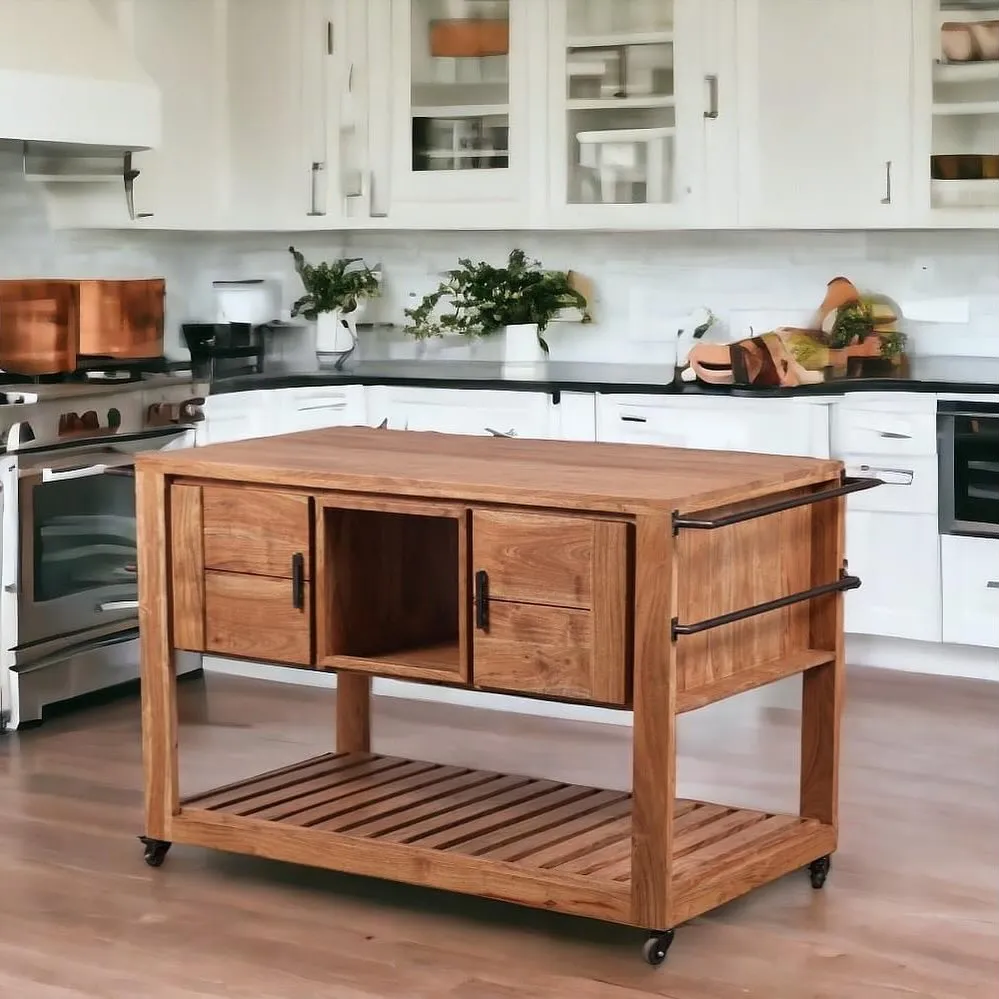 Rolling kitchen island