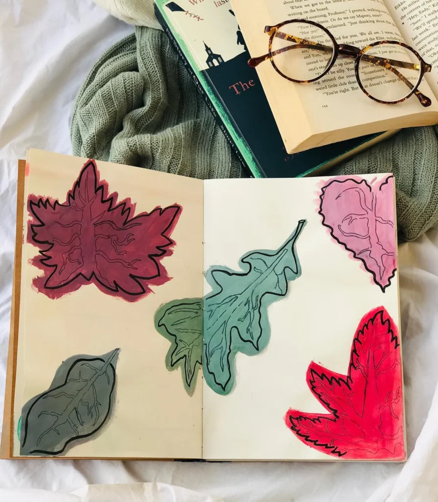 Fall Leaf Bookmarks: Nature's Art in Your Hands