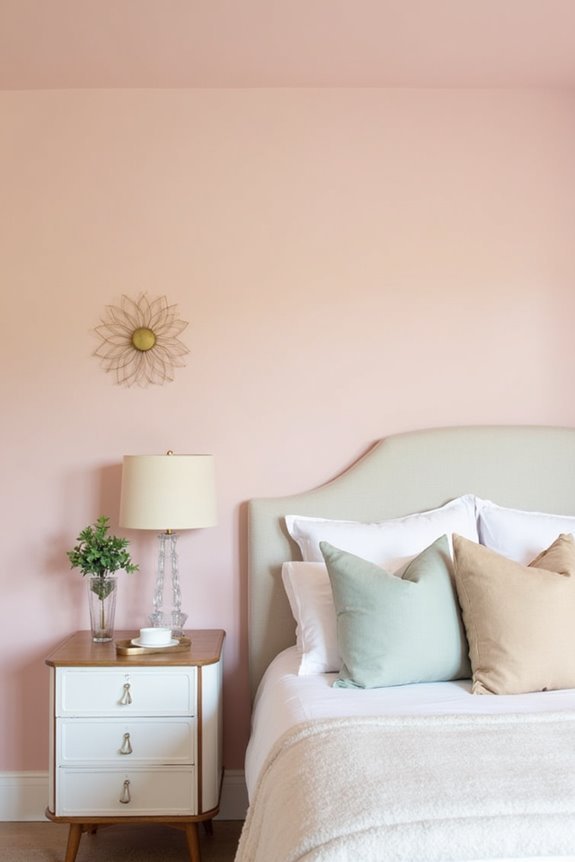 blush pink architectural focal point