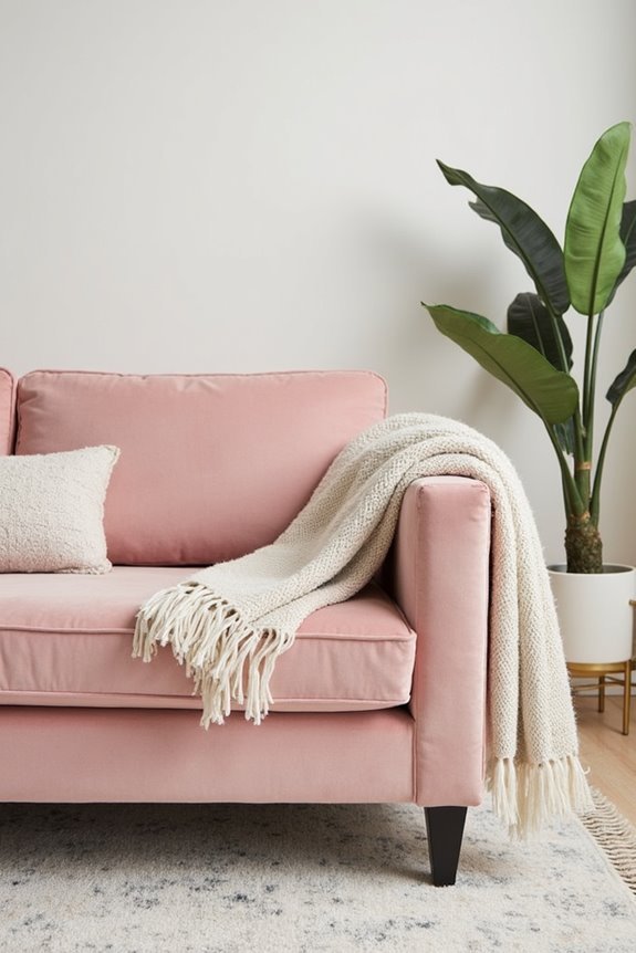 blush pink velvet elegance