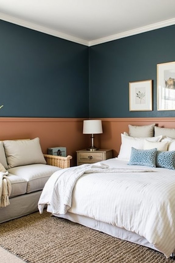 bold bedroom wall transformation