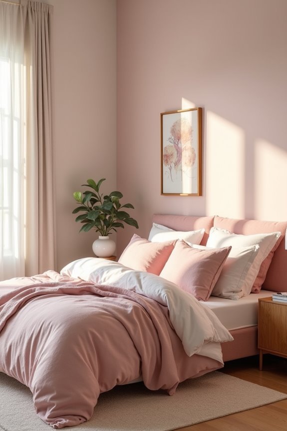 breathable soft pink linen