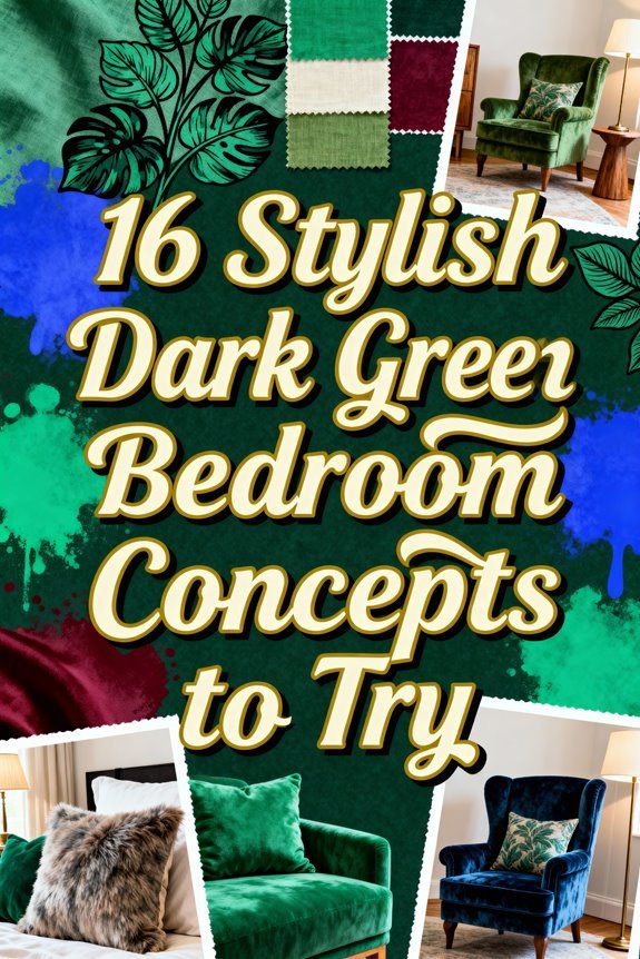 dark green bedroom ideas