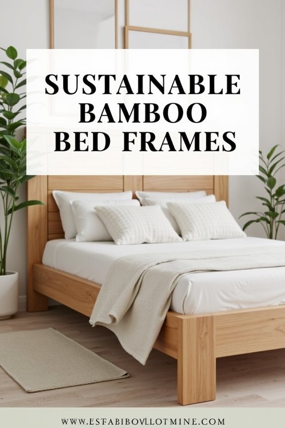 eco friendly bamboo bed frame