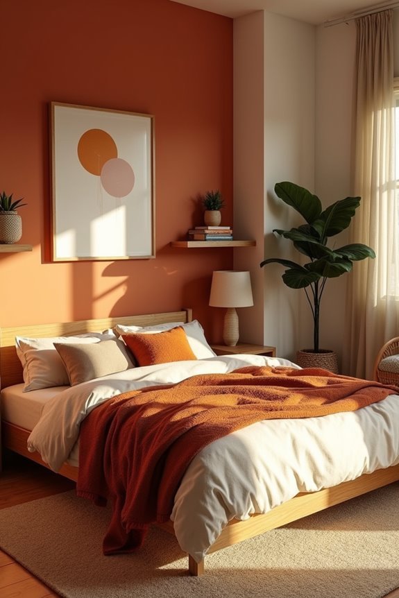 energizing warm color decor