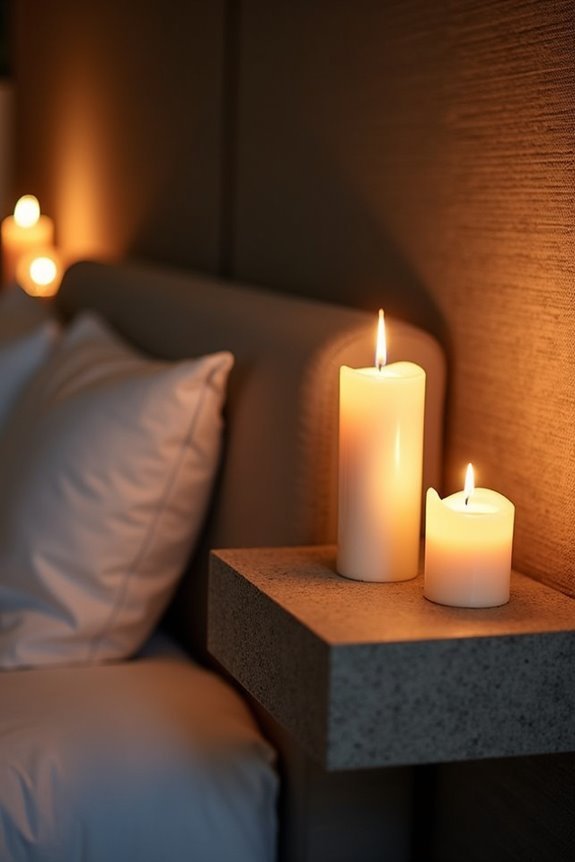 flickering candlelight ambiance enhancement