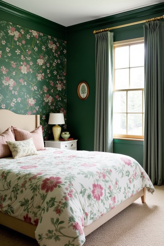 floral wallpaper with sophistication