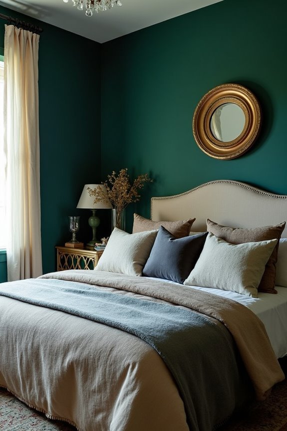 jewel tone bedroom sophistication