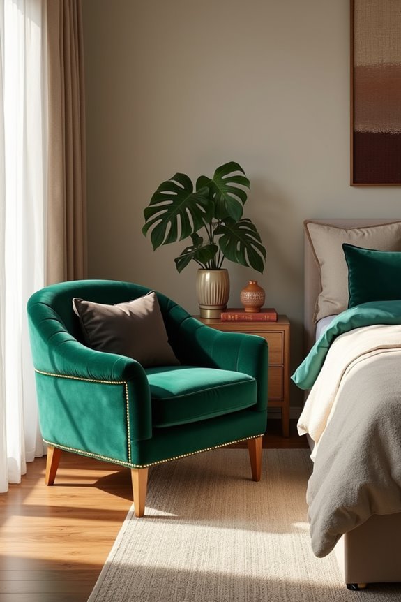 jewel toned velvet chair elegance