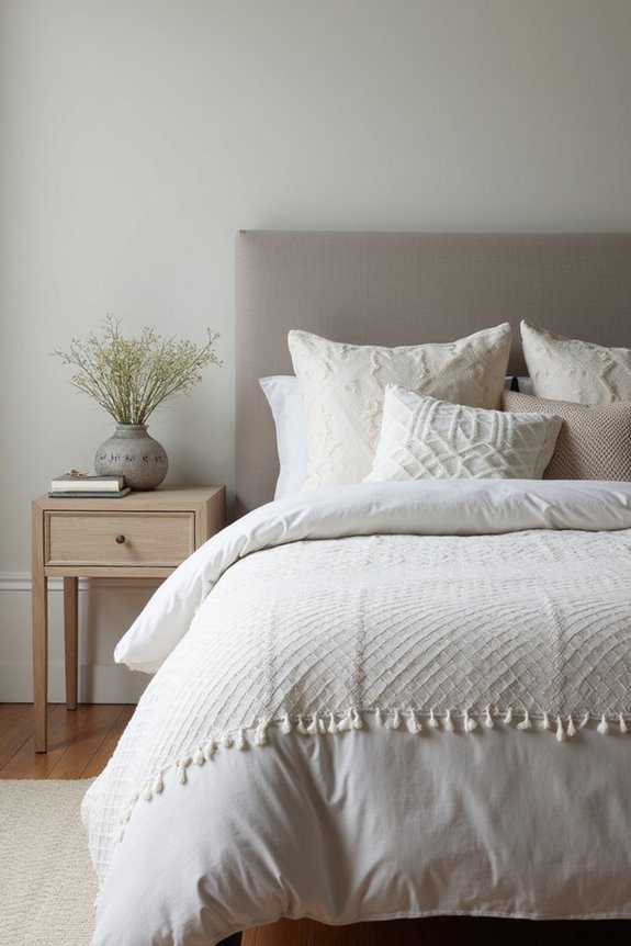 layered bedding texture harmony