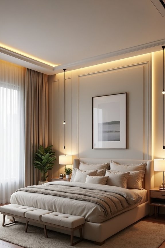 layered lighting for ambiance