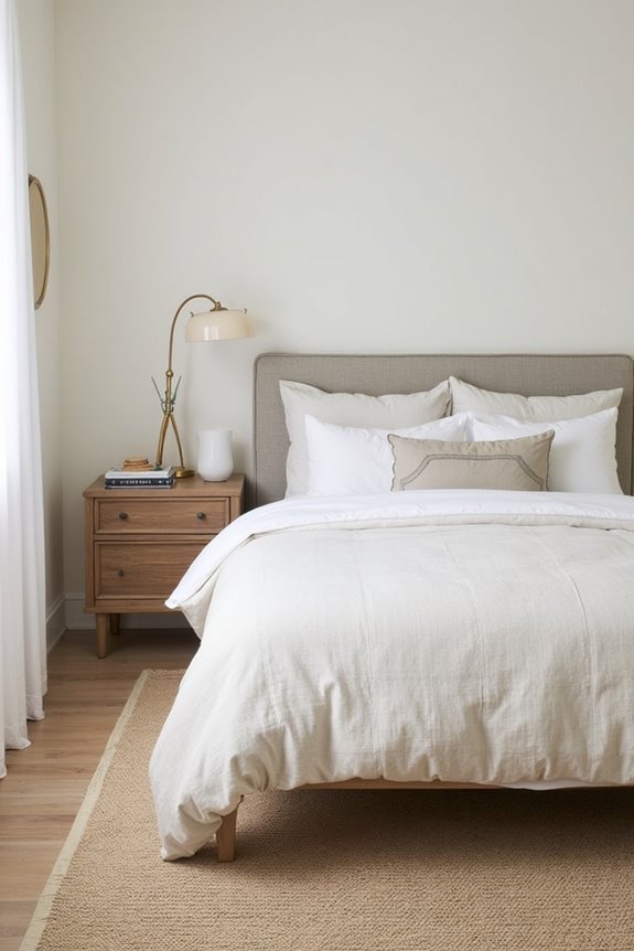 layered linen bedding elegance