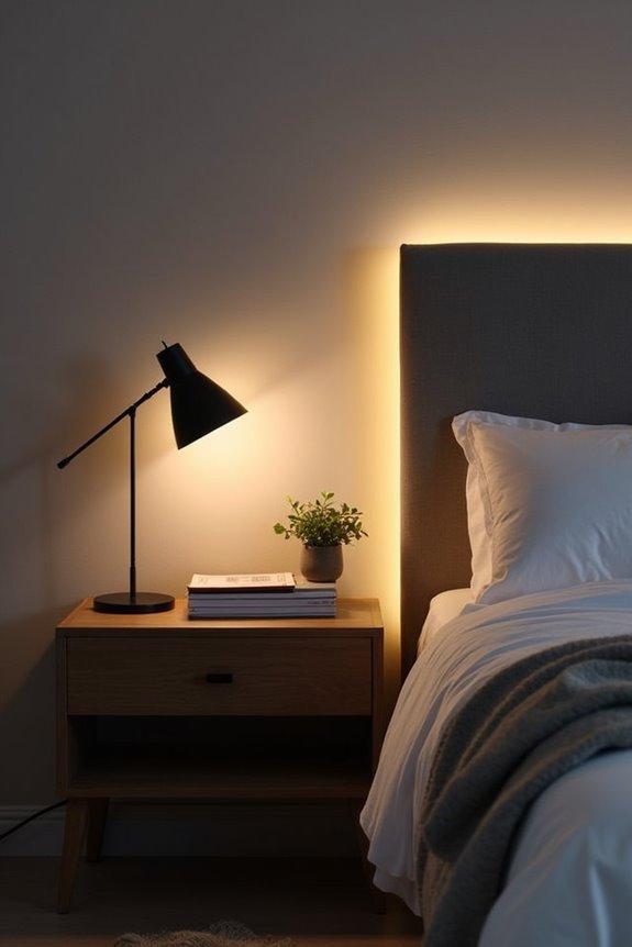 layered nightstand lighting solutions