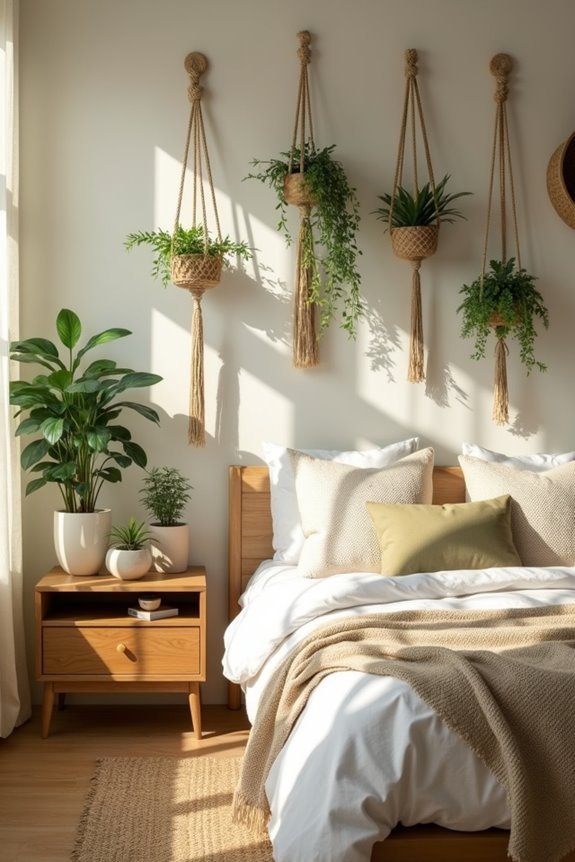 macram plant hangers aesthetics