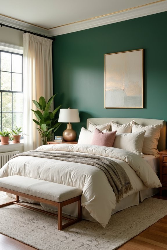 metallic accent wall design