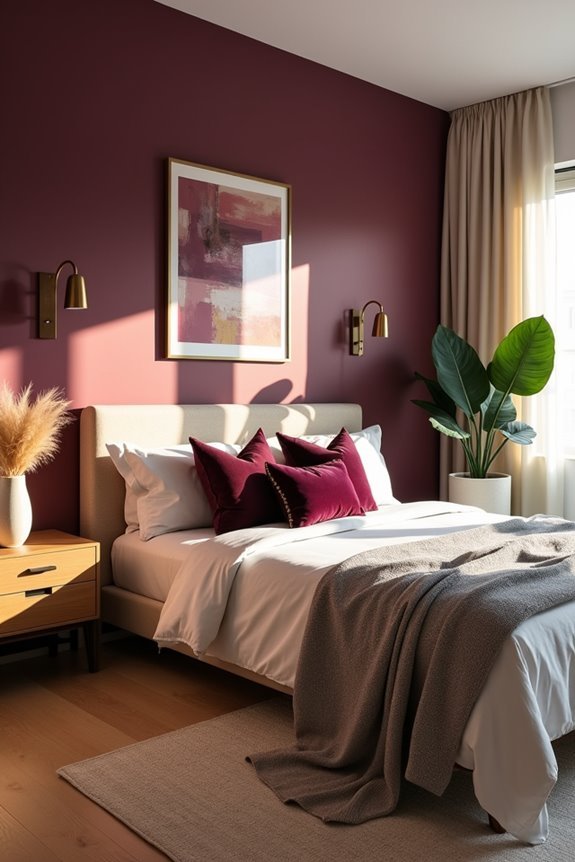 rich elegant bedroom retreat